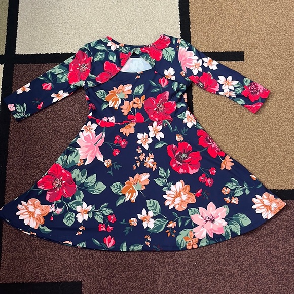 Lidly Kids - Girls Floral Dress - Size 7/8 - Picture 3 of 5